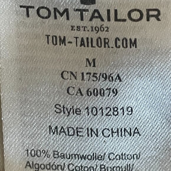 Tom Tailor Crew Neck Cotton Pullover Sweater in Camel Brown, Medium, ‎ 012819 - Picture 5 of 8